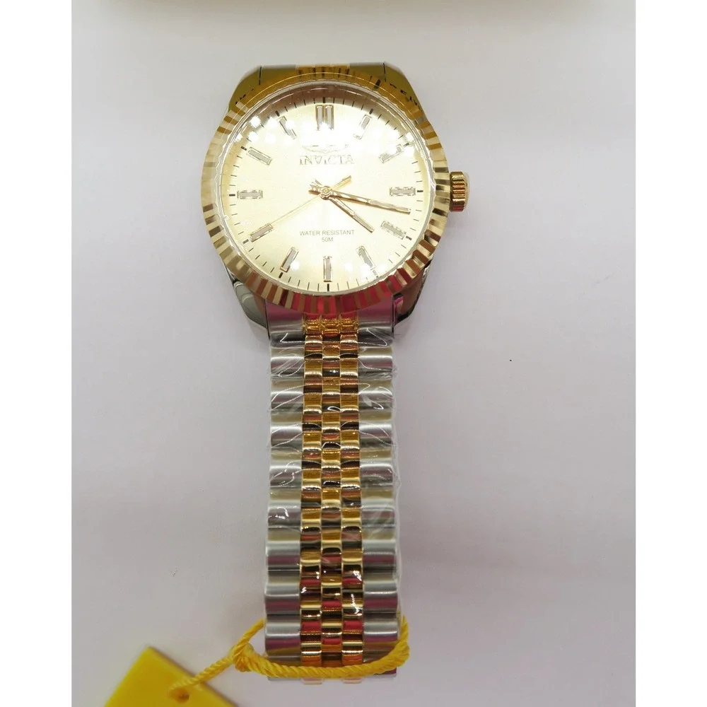 Invicta Specialty Oxford Mens Watch 43mm Two Tone Gold Steel 47487 New